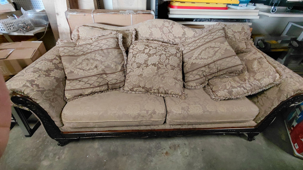 Gold Sofa & Love Seat Set